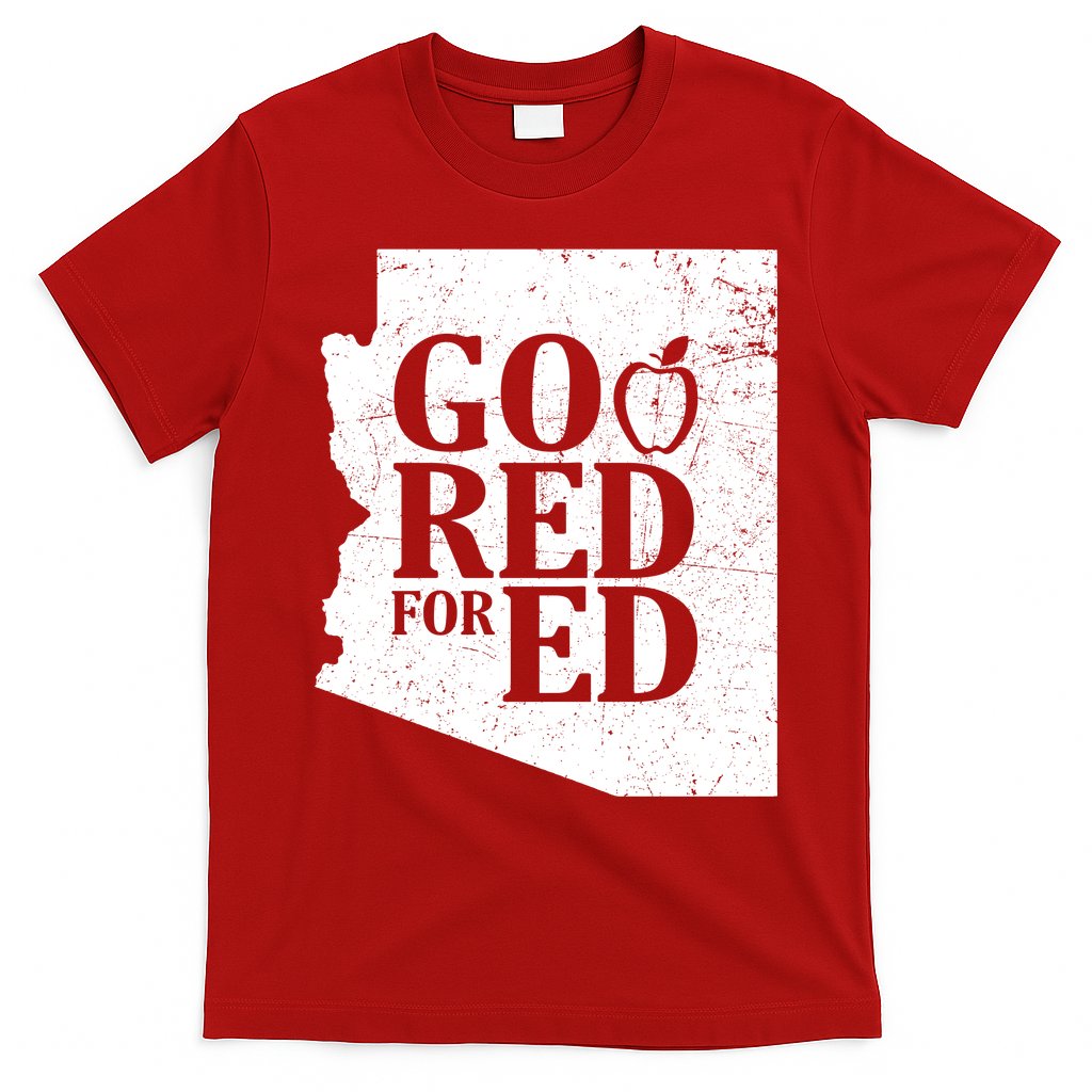 Go Red For Ed Distressed T-Shirt Hoodie, Sweatshirt | CoreVibeTees.com