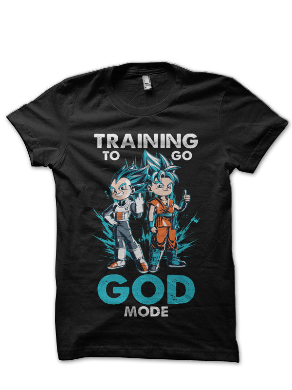 Super Saiyan Training To Go God Mode Black T-Shirt Hoodie, Sweatshirt | CoreVibeTees.com