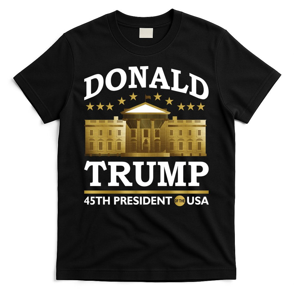 Gold White House Donald Trump 45th President T-Shirt Hoodie, Sweatshirt | CoreVibeTees.com