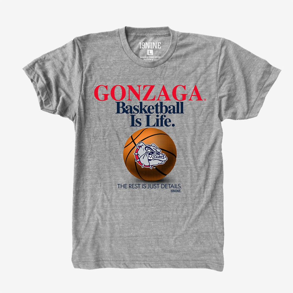 Basketball Is Life‚Ñ¢ Tee - Gonzaga Hoodie, Sweatshirt | CoreVibeTees.com (Image 1)