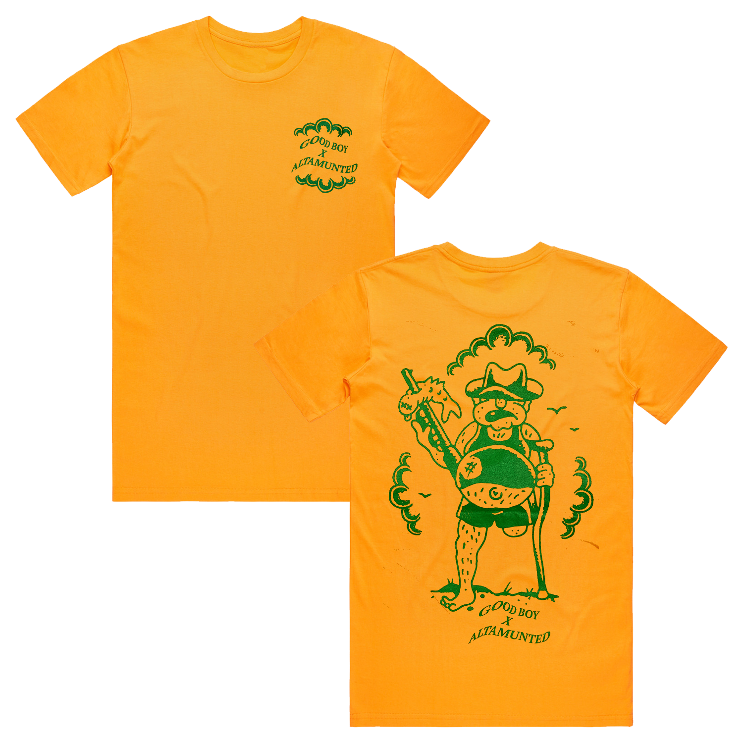 Altamunted x Good Boy Fishing with a Shotgun Tee (Yellow) Hoodie, Sweatshirt | CoreVibeTees.com