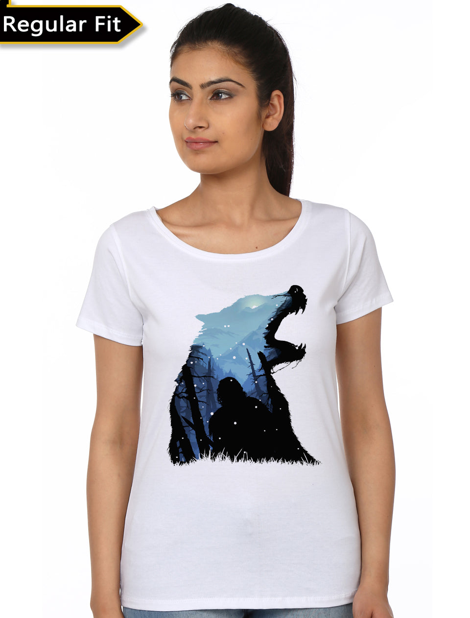 Jon Snow â€“ King of The North White Girls T-Shirt Hoodie, Sweatshirt | CoreVibeTees.com