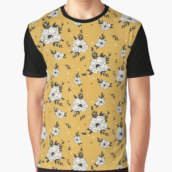 Anemones On Yellow Graphic T Shirt Hoodie, Sweatshirt | CoreVibeTees.com