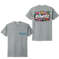 BatWrapz Bat Grips Graffiti Youth Tee - Heather Gray Hoodie, Sweatshirt | CoreVibeTees.com (Image 1)
