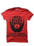 With Great Beard Comes Great Responsibility T-Shirt Hoodie, Sweatshirt | CoreVibeTees.com