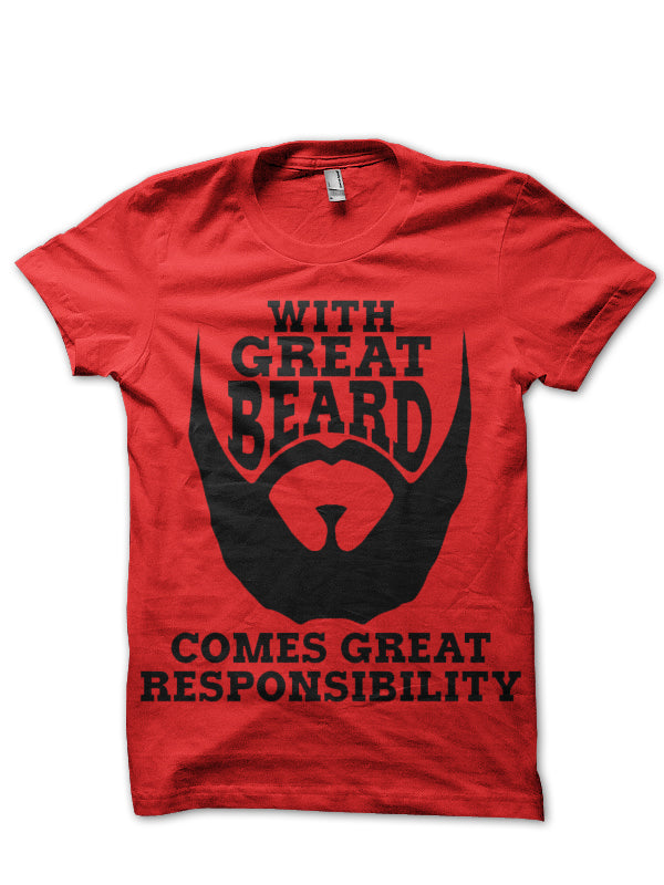 With Great Beard Comes Great Responsibility T-Shirt Hoodie, Sweatshirt | CoreVibeTees.com