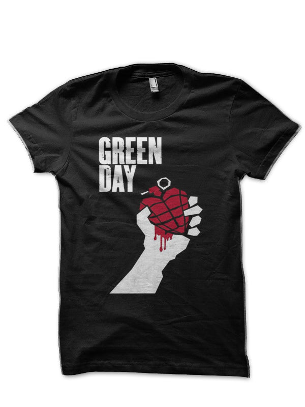 Green Day Half Sleeve Black T-Shirt Style002 Hoodie, Sweatshirt | CoreVibeTees.com