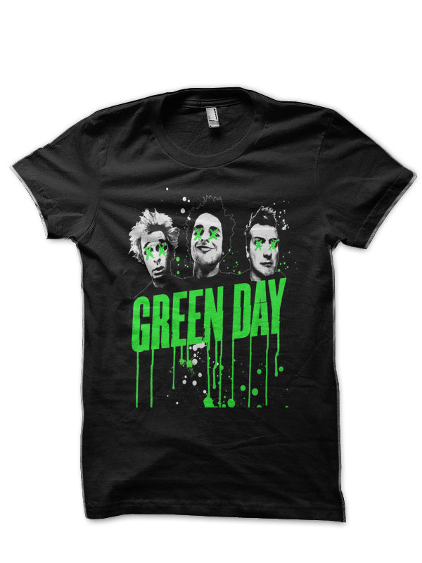 Green Day Half Sleeve Black T-Shirt Hoodie, Sweatshirt | CoreVibeTees.com