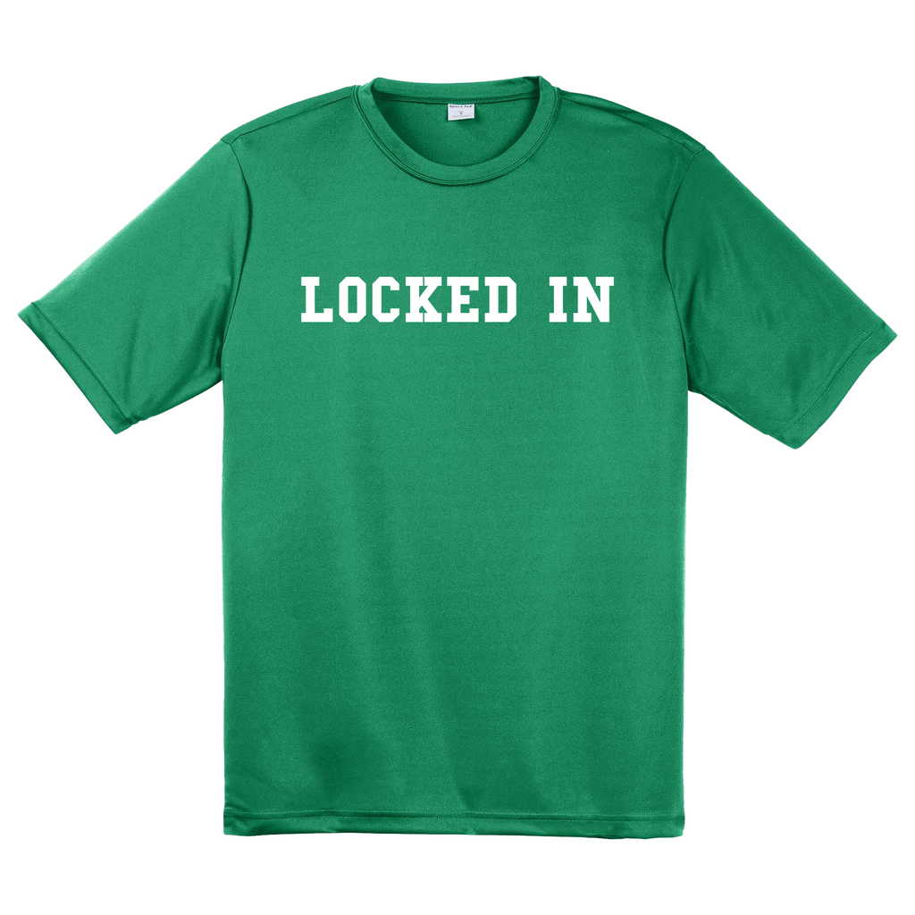 Davis Clarke - Locked In Performance T-Shirt (White Print) Hoodie, Sweatshirt | CoreVibeTees.com (Image 1)