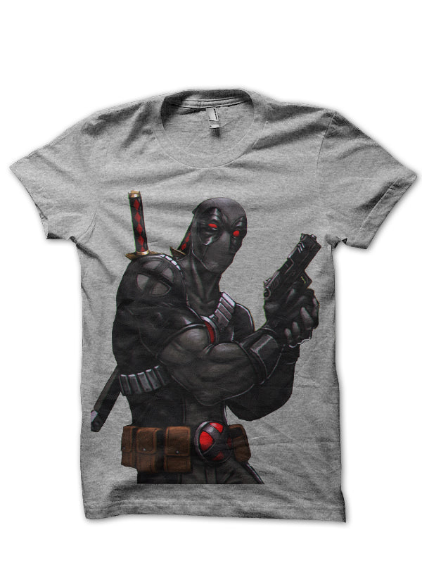 Deadpool Grey Tee (Light Blue & White Available) Hoodie, Sweatshirt | CoreVibeTees.com