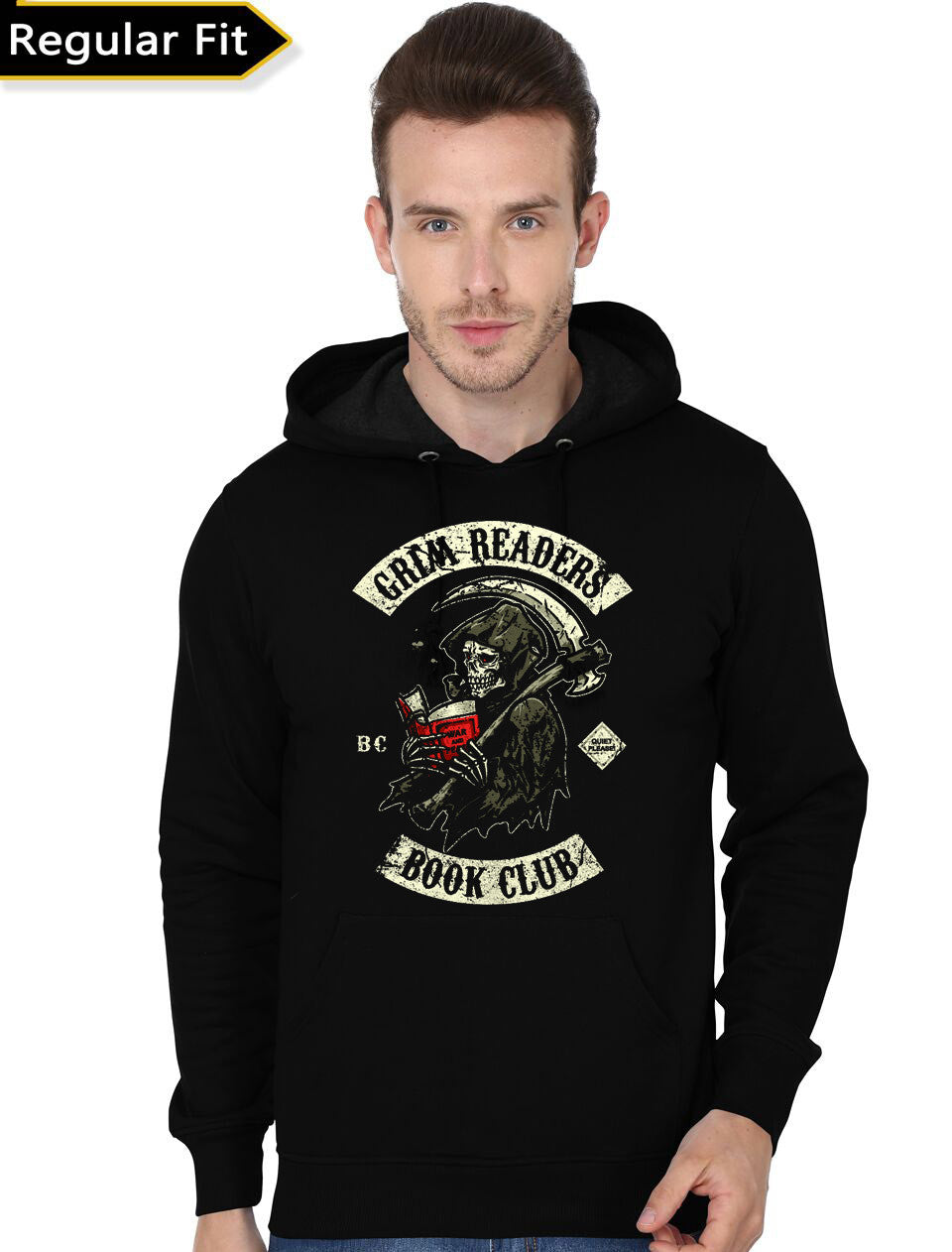 Grim Readers Book Club Black Hoodie T-Shirts, Sweatshirt | CoreVibeTees.com