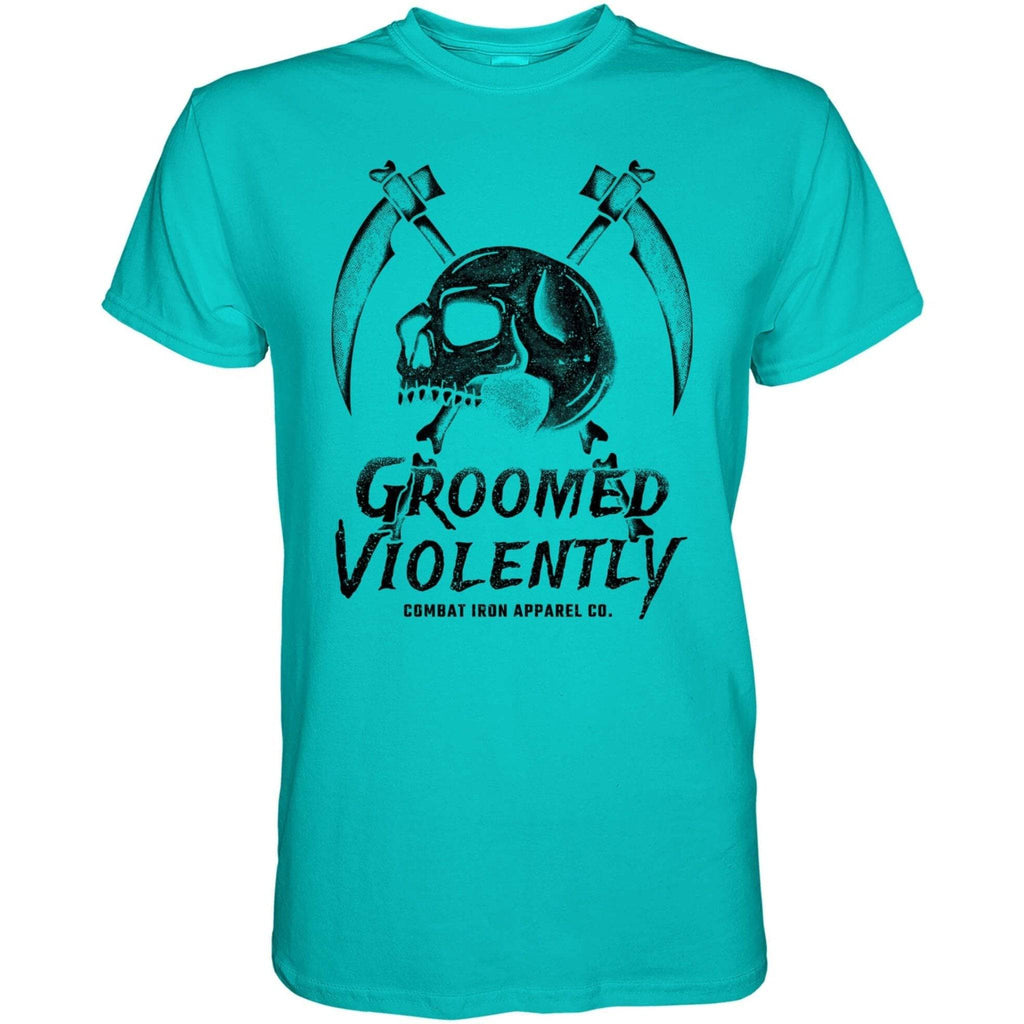 Groomed Violently Skull Men's T-Shirt Hoodie, Sweatshirt | CoreVibeTees.com (Image 3)
