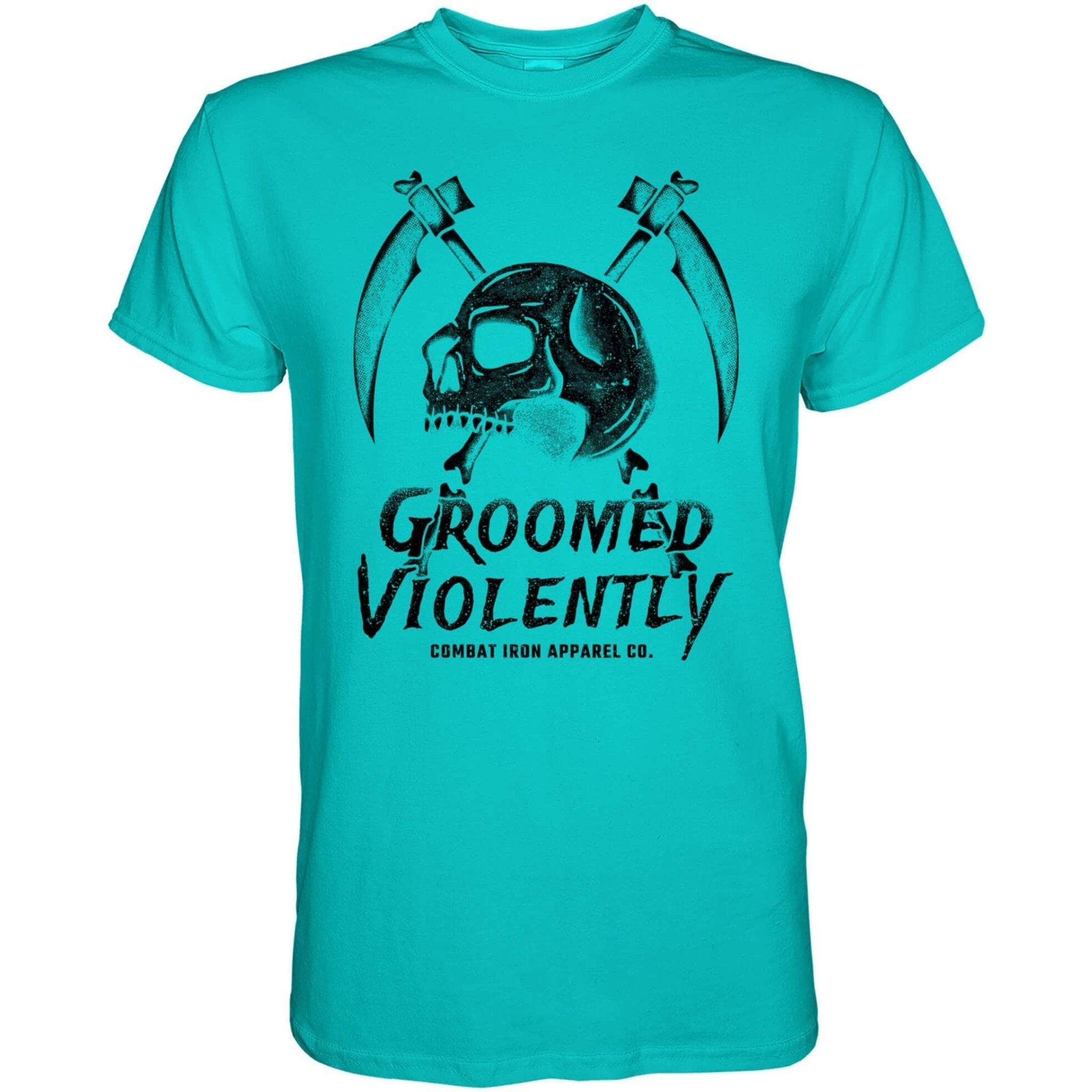 Groomed Violently Skull Men's T-Shirt Hoodie, Sweatshirt | CoreVibeTees.com (Image 3)