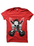 Skull Bones And Music Red T-Shirt Hoodie, Sweatshirt | CoreVibeTees.com