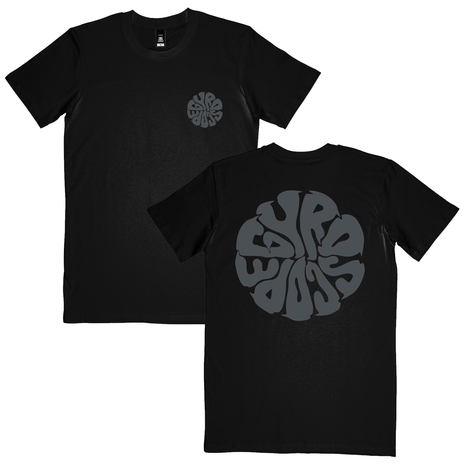 Liquid Logo T-Shirt (Black w/ Charcoal) Hoodie, Sweatshirt | CoreVibeTees.com (Image 1)