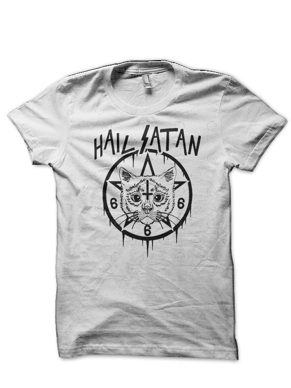 Satanic White T-Shirt Hoodie, Sweatshirt | CoreVibeTees.com