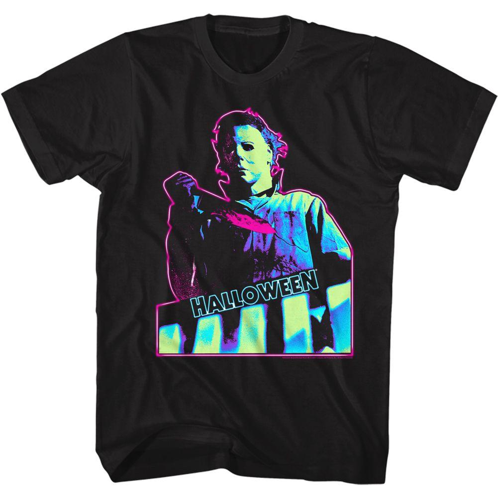 Halloween Neon Knife Big and Tall T-Shirt Hoodie, Sweatshirt | CoreVibeTees.com (Image 2)