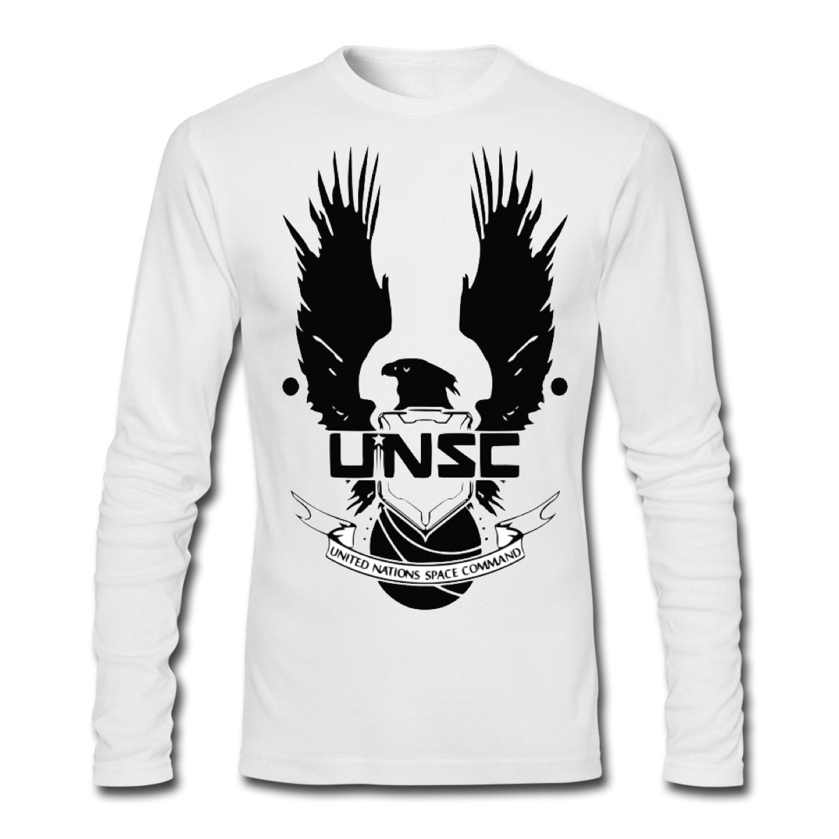 Halo full Sleeve White Tee Hoodie, Sweatshirt | CoreVibeTees.com