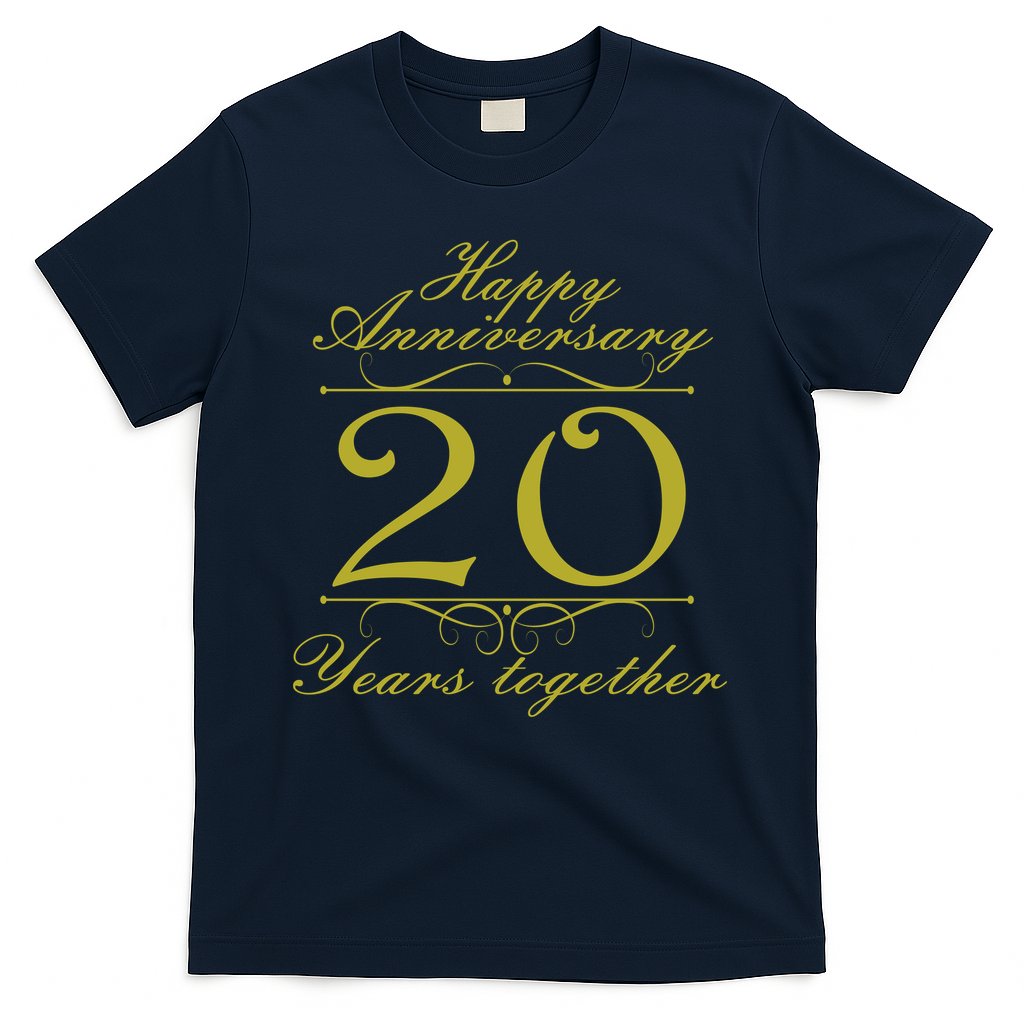 Happy Anniversary 20 Years Together T-Shirt Hoodie, Sweatshirt | CoreVibeTees.com