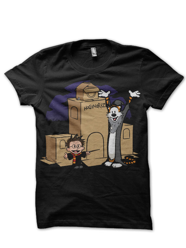 Calvin And Hobbes Black T-Shirt Hoodie, Sweatshirt | CoreVibeTees.com