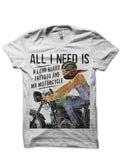 Hardcore Biker White T-Shirt Hoodie, Sweatshirt | CoreVibeTees.com