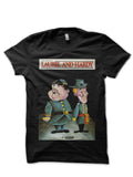 Laurel And Hardy Half Sleeve Black T-Shirt Hoodie, Sweatshirt | CoreVibeTees.com