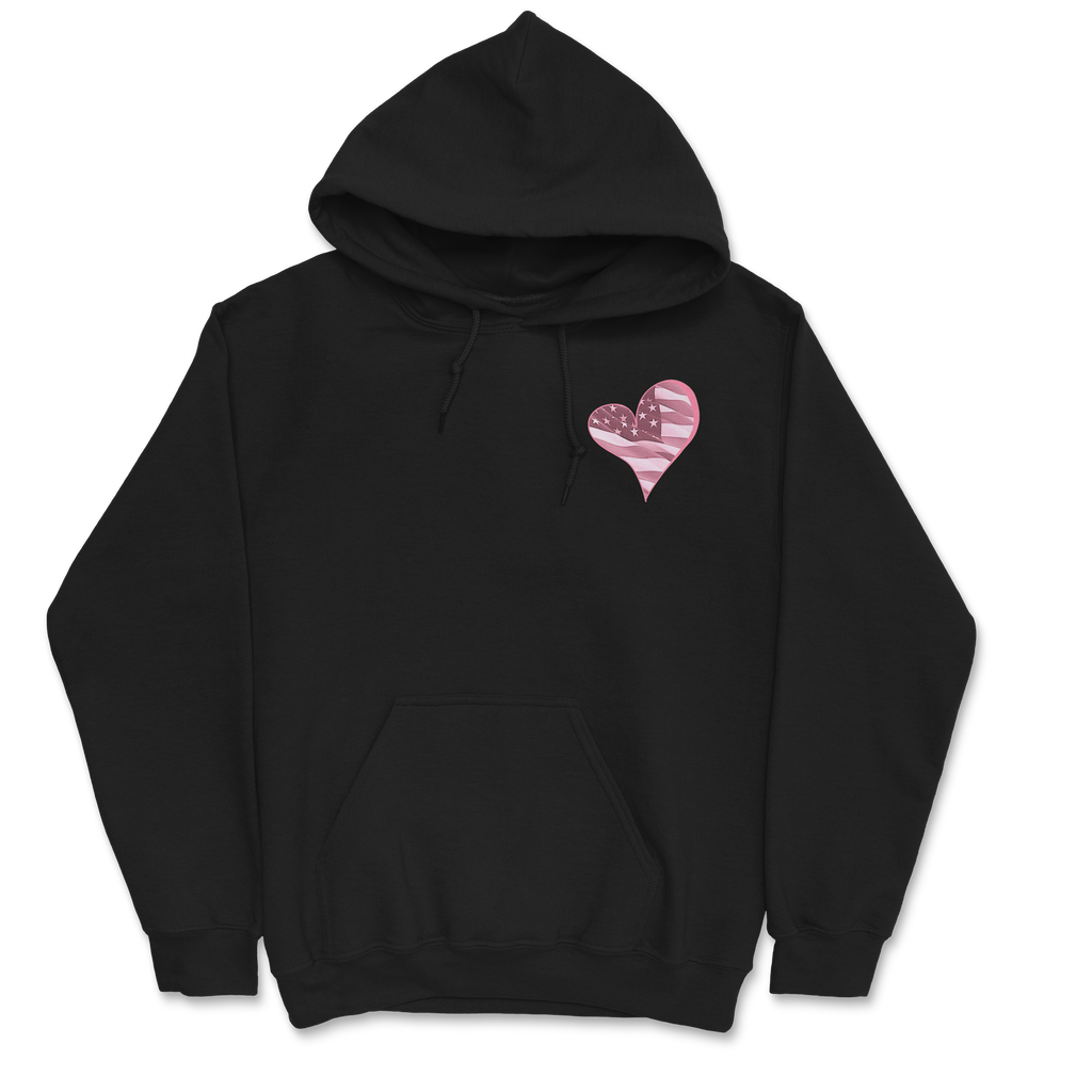 Zoe Day - Heart Hoodie - Black T-Shirts, Sweatshirt | CoreVibeTees.com (Image 2)