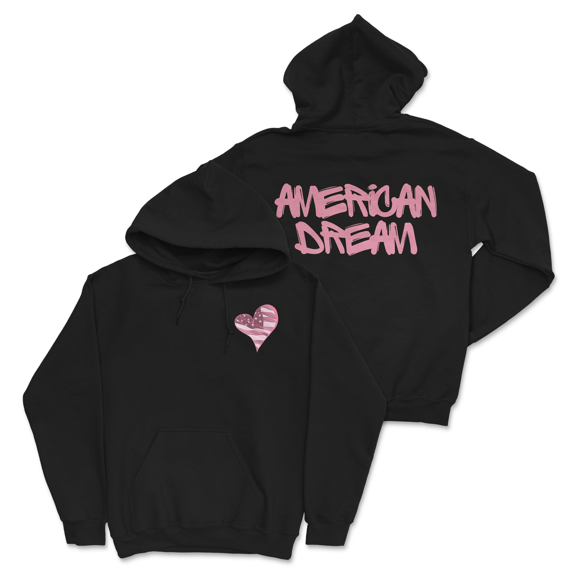 Zoe Day - Heart Hoodie - Black T-Shirts, Sweatshirt | CoreVibeTees.com (Image 1)
