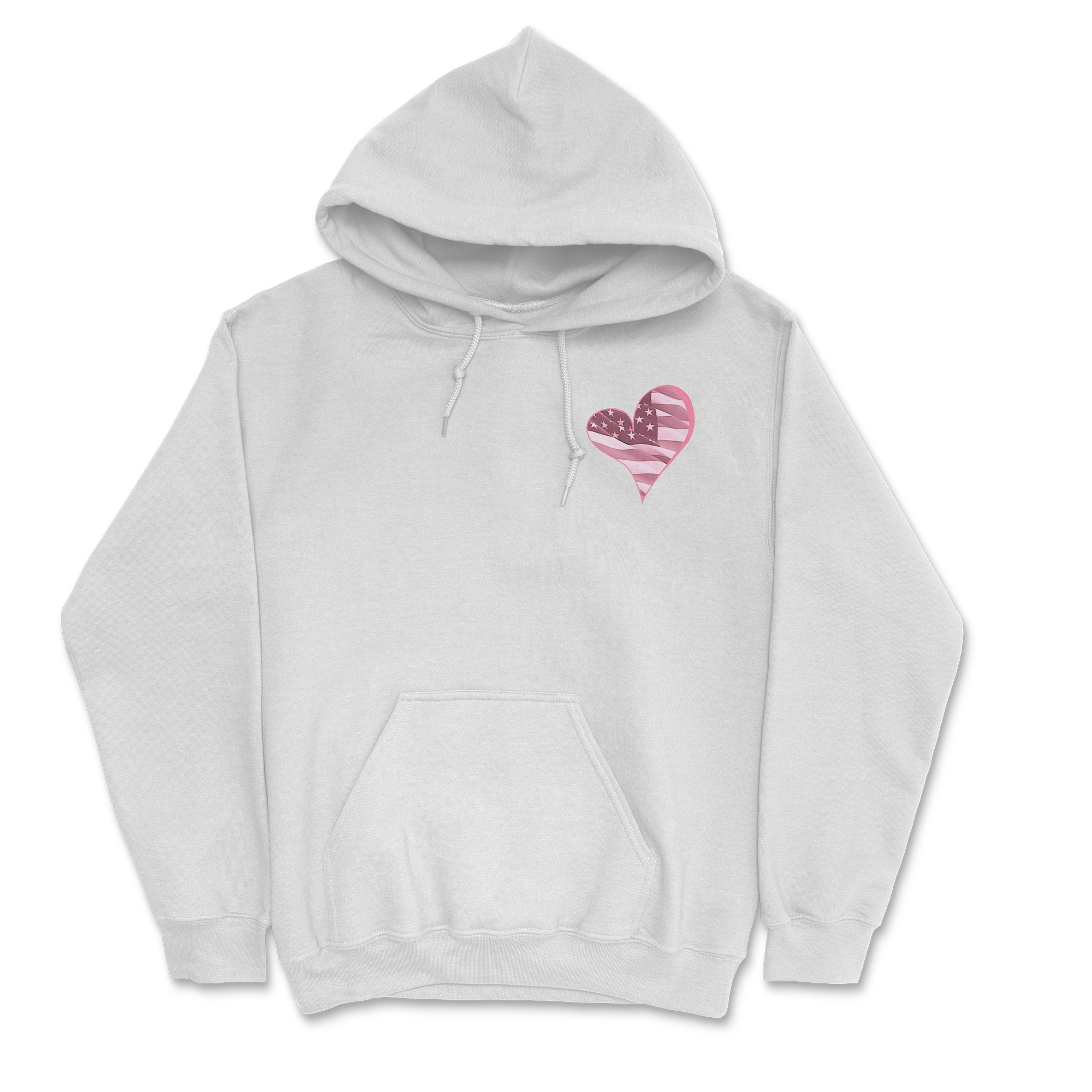 Zoe Day - Heart Hoodie - White T-Shirts, Sweatshirt | CoreVibeTees.com (Image 2)
