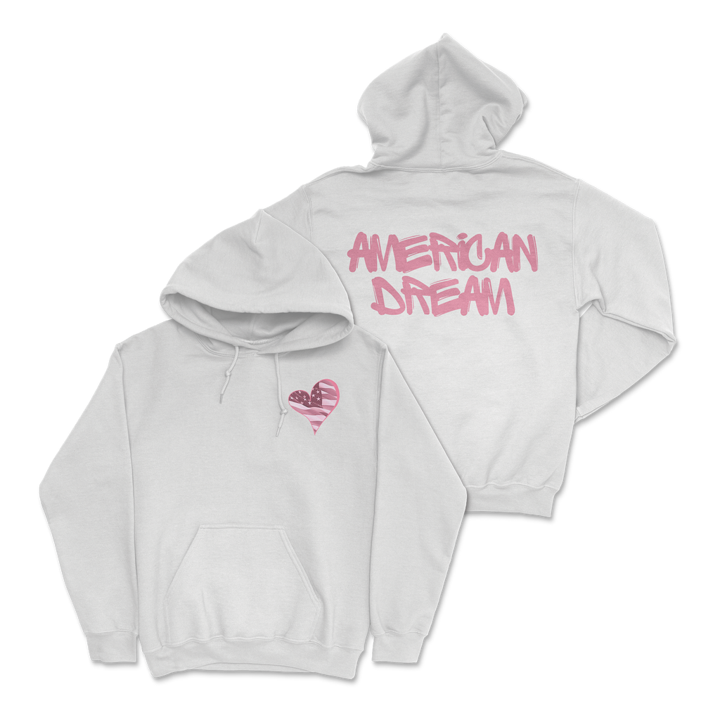 Zoe Day - Heart Hoodie - White T-Shirts, Sweatshirt | CoreVibeTees.com (Image 1)