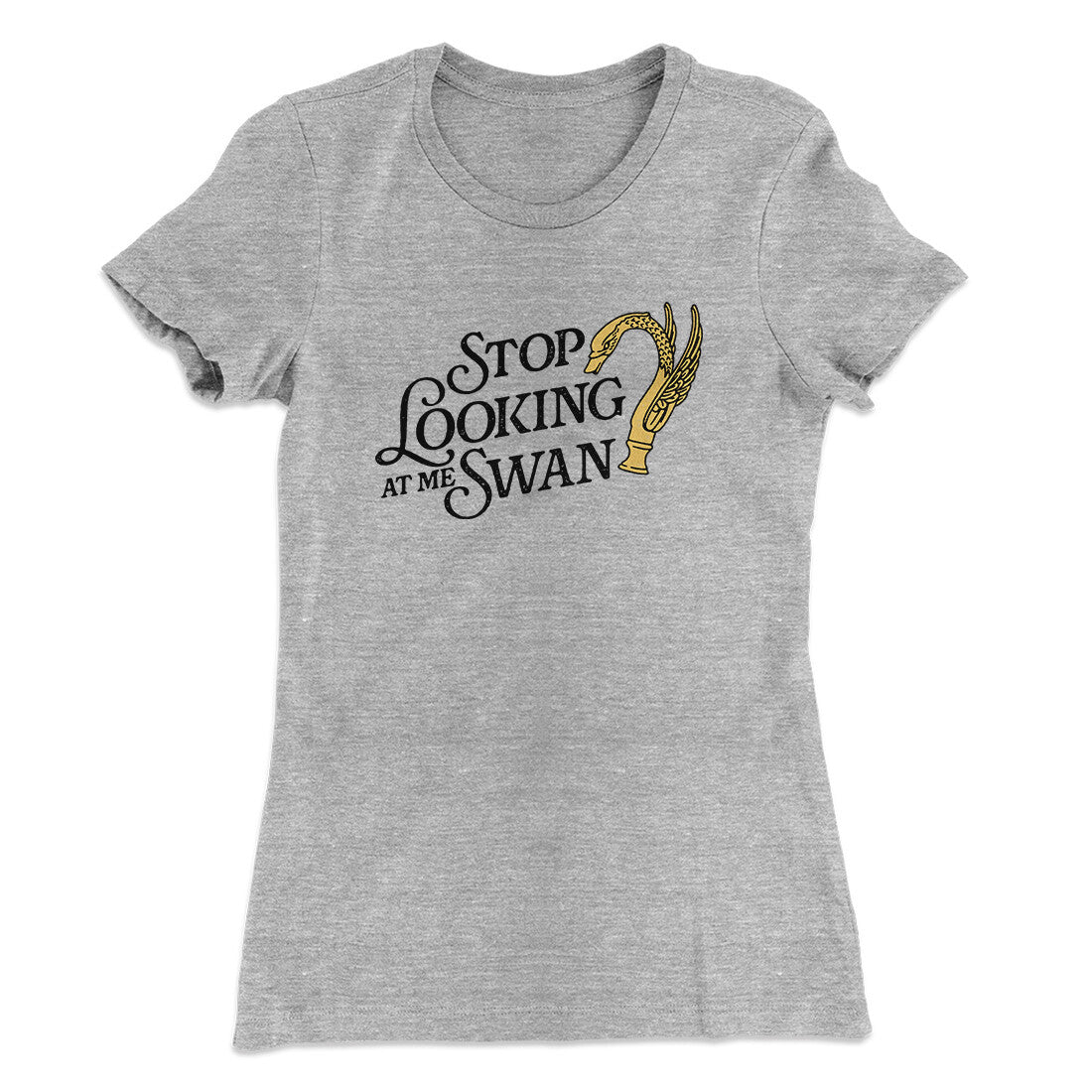 Stop Looking At Me Swan Women's T-Shirt Hoodie, Sweatshirt | CoreVibeTees.com (Image 3)
