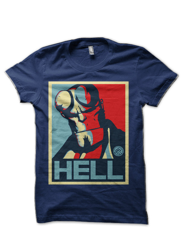 Hell Boy Navy Blue Half Sleeve T-Shirt Hoodie, Sweatshirt | CoreVibeTees.com