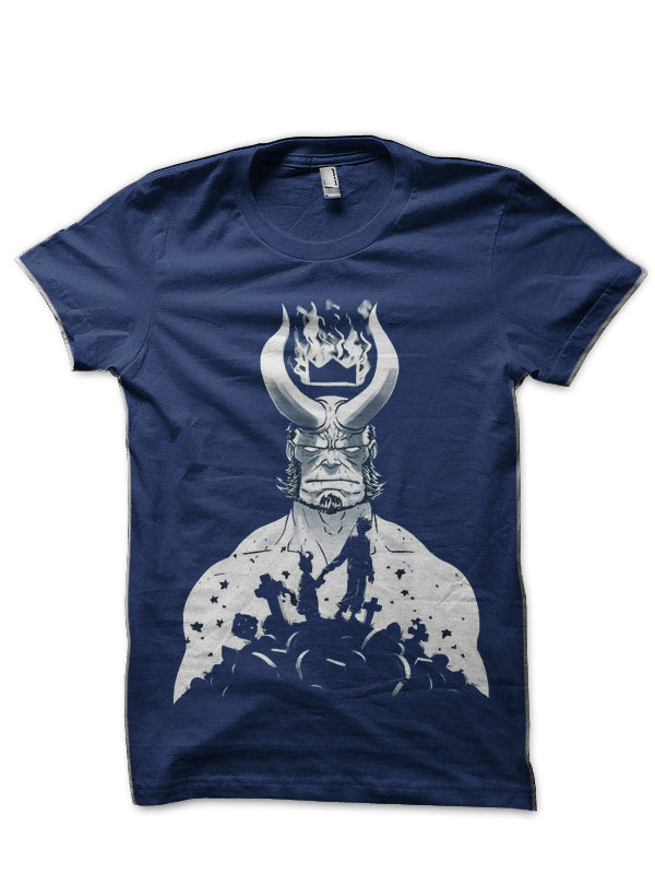Hellboy Navy Blue T-Shirt Hoodie, Sweatshirt | CoreVibeTees.com