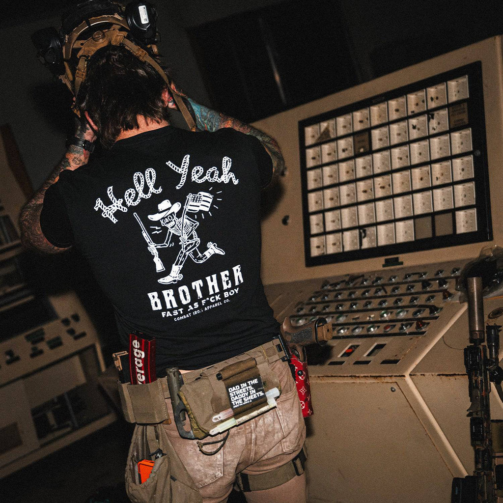 Hell Yeah Brother Cowboy Men's T-Shirt Hoodie, Sweatshirt | CoreVibeTees.com (Image 2)