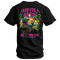 Here For A Good Time. Not A Long Time. Retro Summer Edition Men's T-Shirt Hoodie, Sweatshirt | CoreVibeTees.com (Image 1)