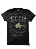 Hey You Black Half Sleeve T-Shirt Style001 Hoodie, Sweatshirt | CoreVibeTees.com