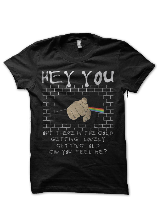 Hey You Black Half Sleeve T-Shirt Style001 Hoodie, Sweatshirt | CoreVibeTees.com