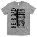He Is Dad Religious Christian Bible Quote Father T-Shirt Hoodie, Sweatshirt | CoreVibeTees.com
