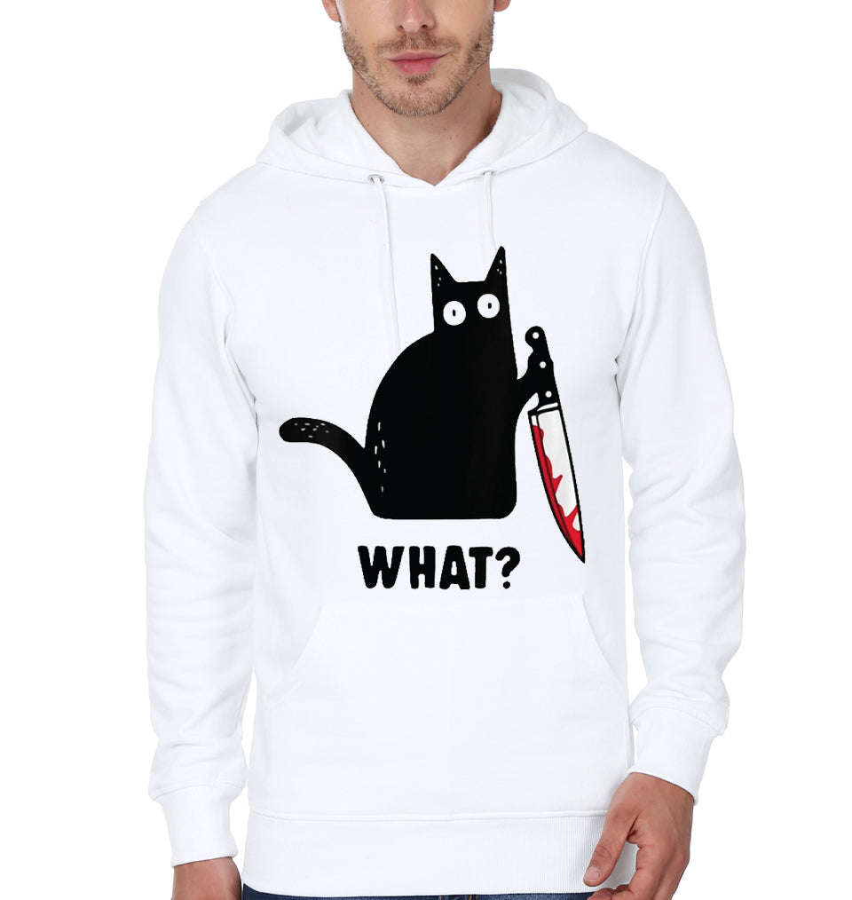 cat what murderous black cat with knife White Hoodie T-Shirts, Sweatshirt | CoreVibeTees.com