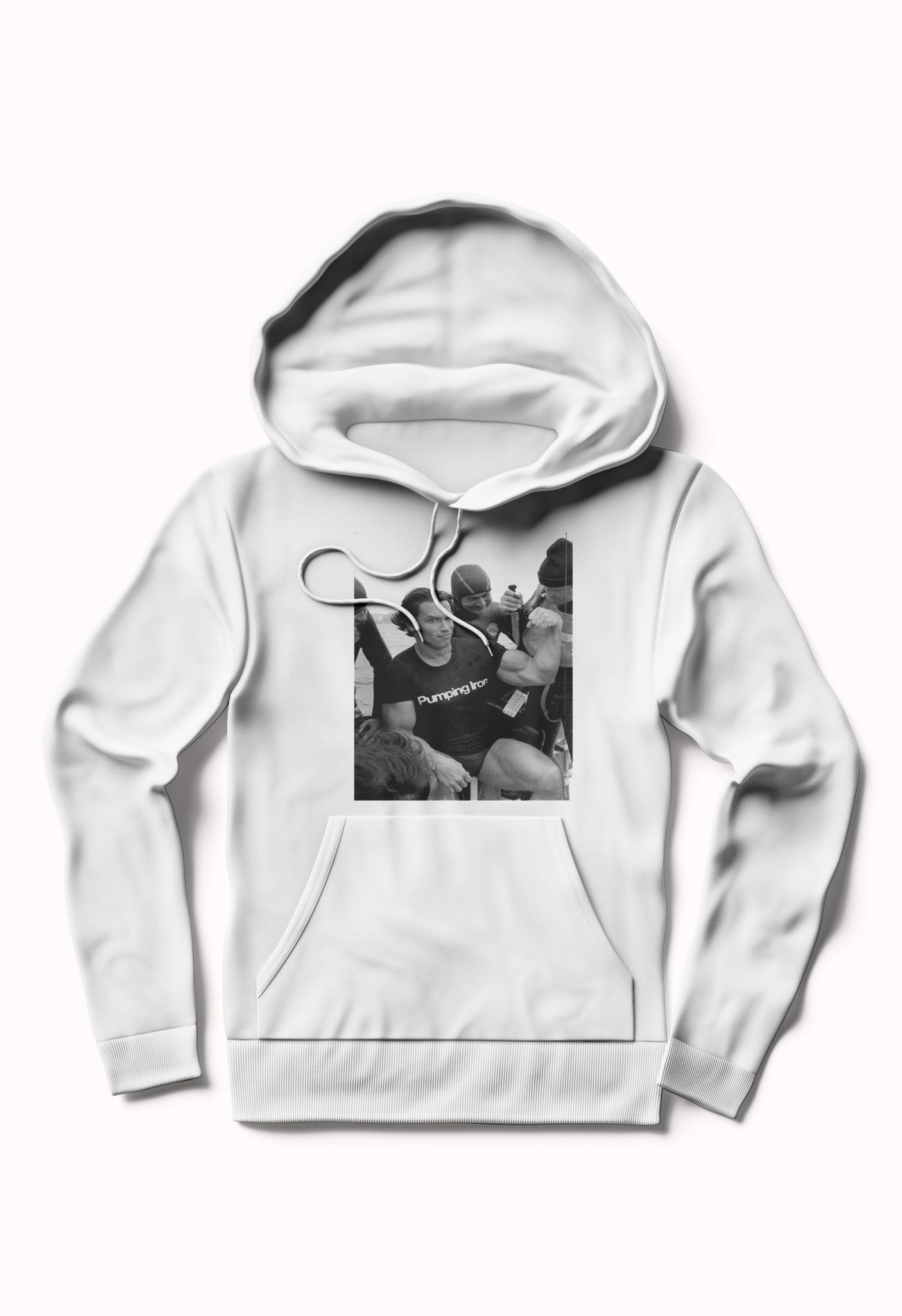 Arnold vs. Knife White Hoodie T-Shirts, Sweatshirt | CoreVibeTees.com
