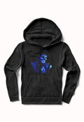 Black Tee Blue Print â€“ MJackson Portrait Black Hoodie Sweatshirt | CoreVibeTees.com