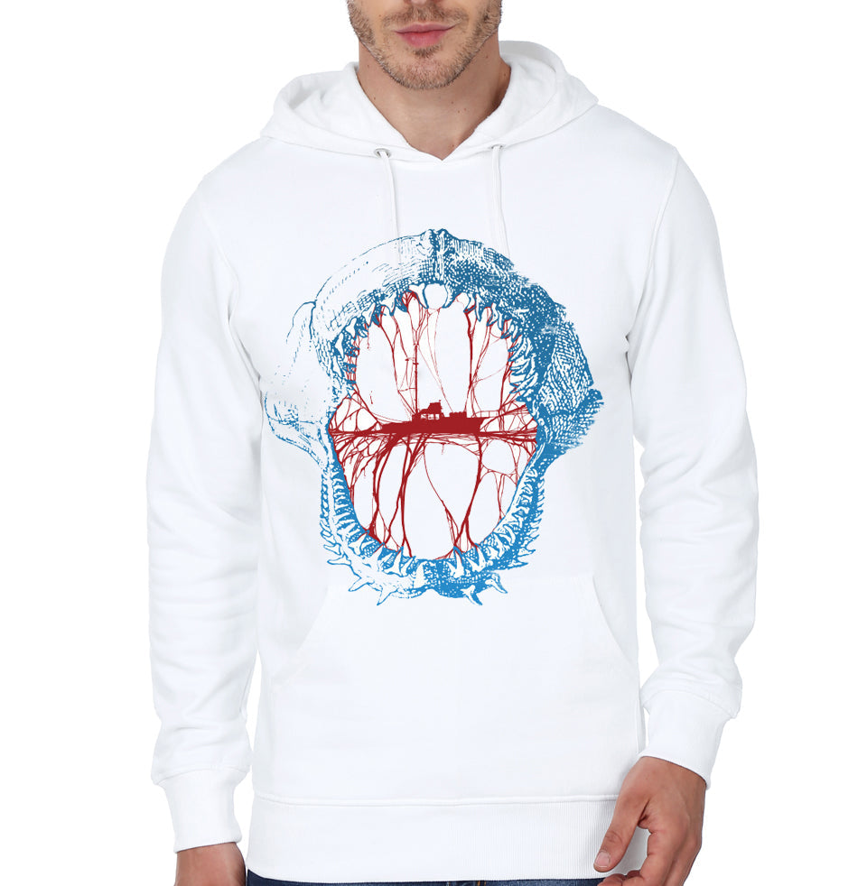 Jaws White Hoodie T-Shirts, Sweatshirt | CoreVibeTees.com