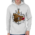 Viking Metal â€“ Celtic Dragon and Sword Grey Hoodie T-Shirts, Sweatshirt | CoreVibeTees.com