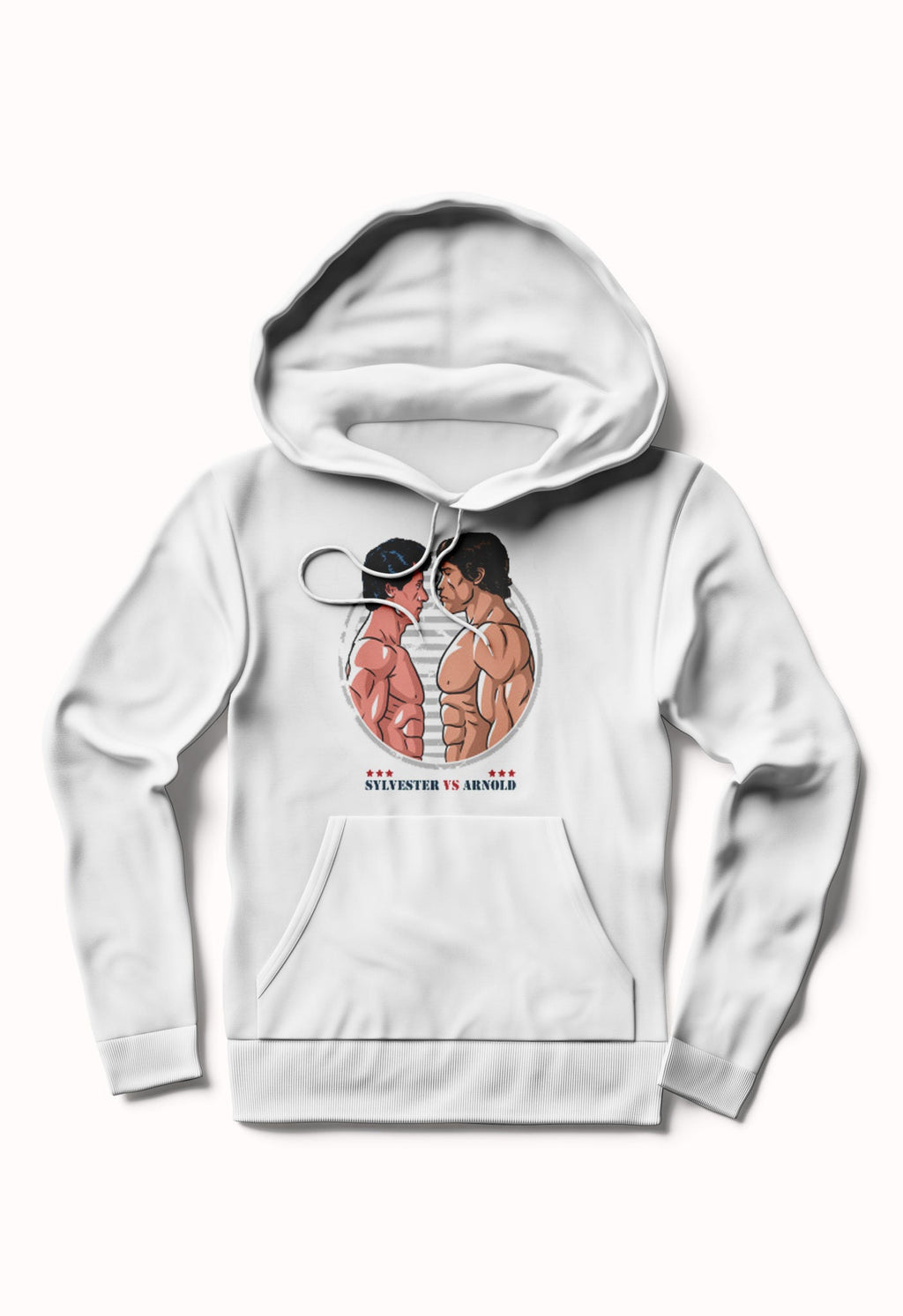 Sylvester vs Arnold White Hoodie T-Shirts, Sweatshirt | CoreVibeTees.com