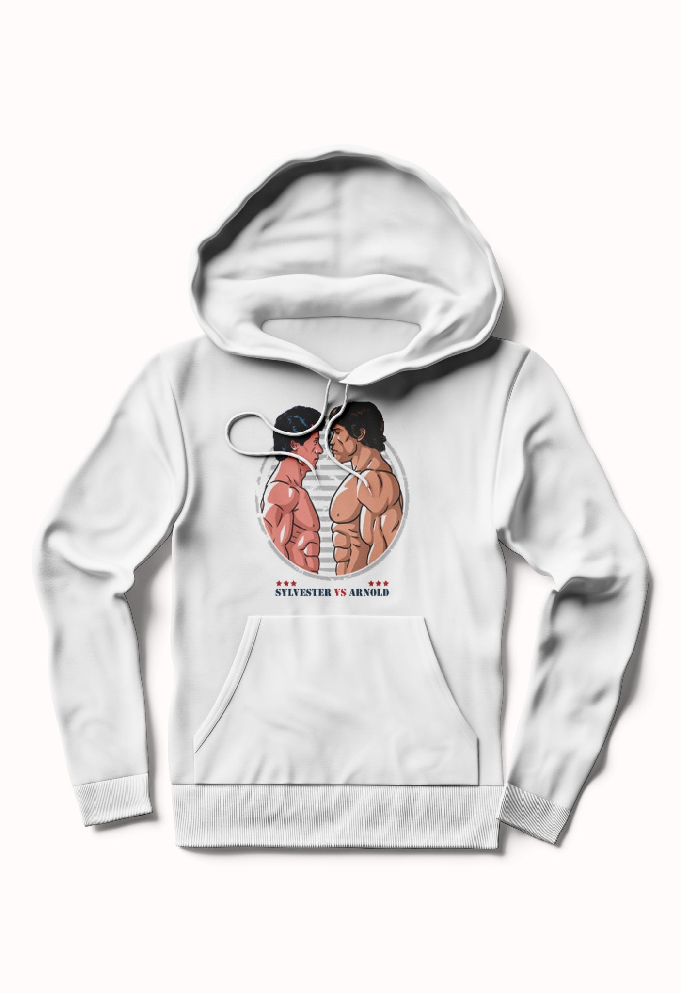 Sylvester vs Arnold White Hoodie T-Shirts, Sweatshirt | CoreVibeTees.com