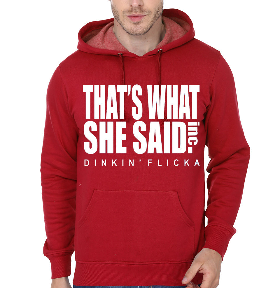 THATâ€™S WHAT SHE SAID Red Hoodie T-Shirts, Sweatshirt | CoreVibeTees.com