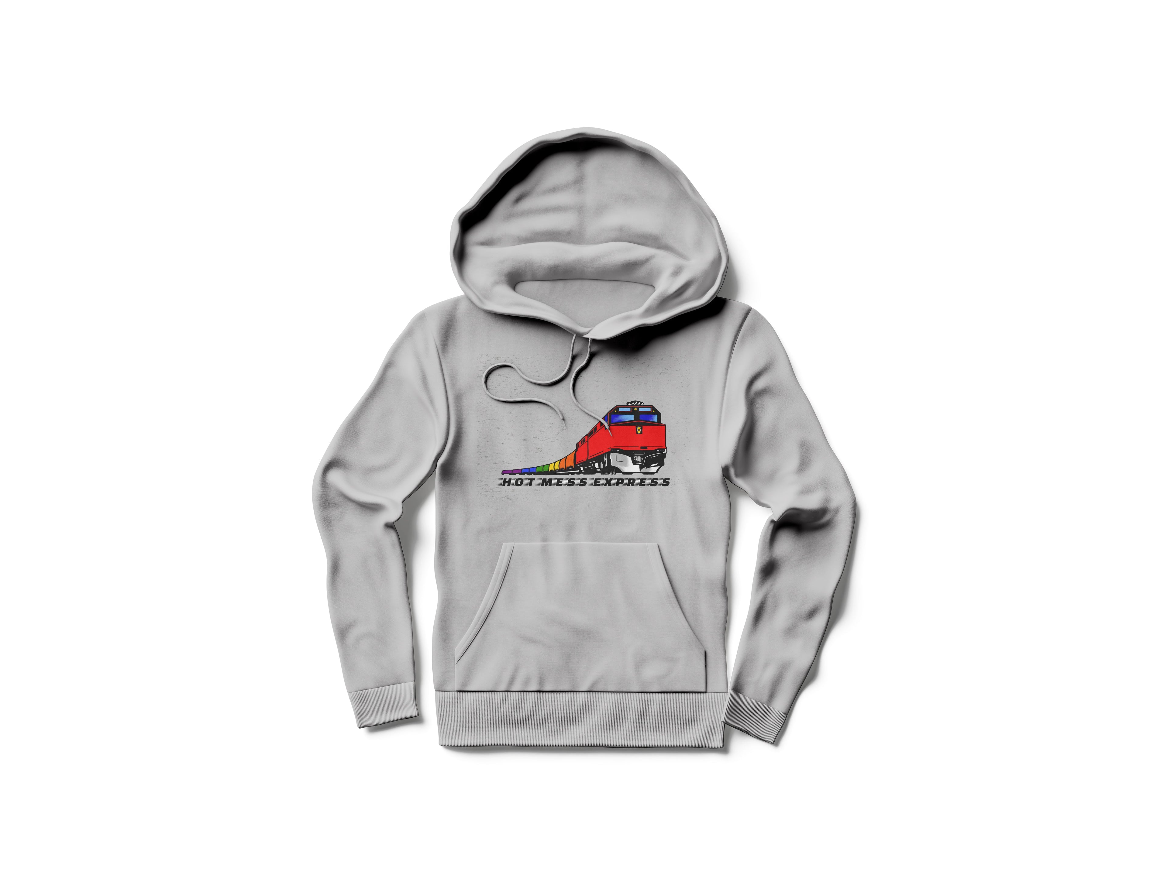 Hot Mess Express Grey Hoodie T-Shirts, Sweatshirt | CoreVibeTees.com