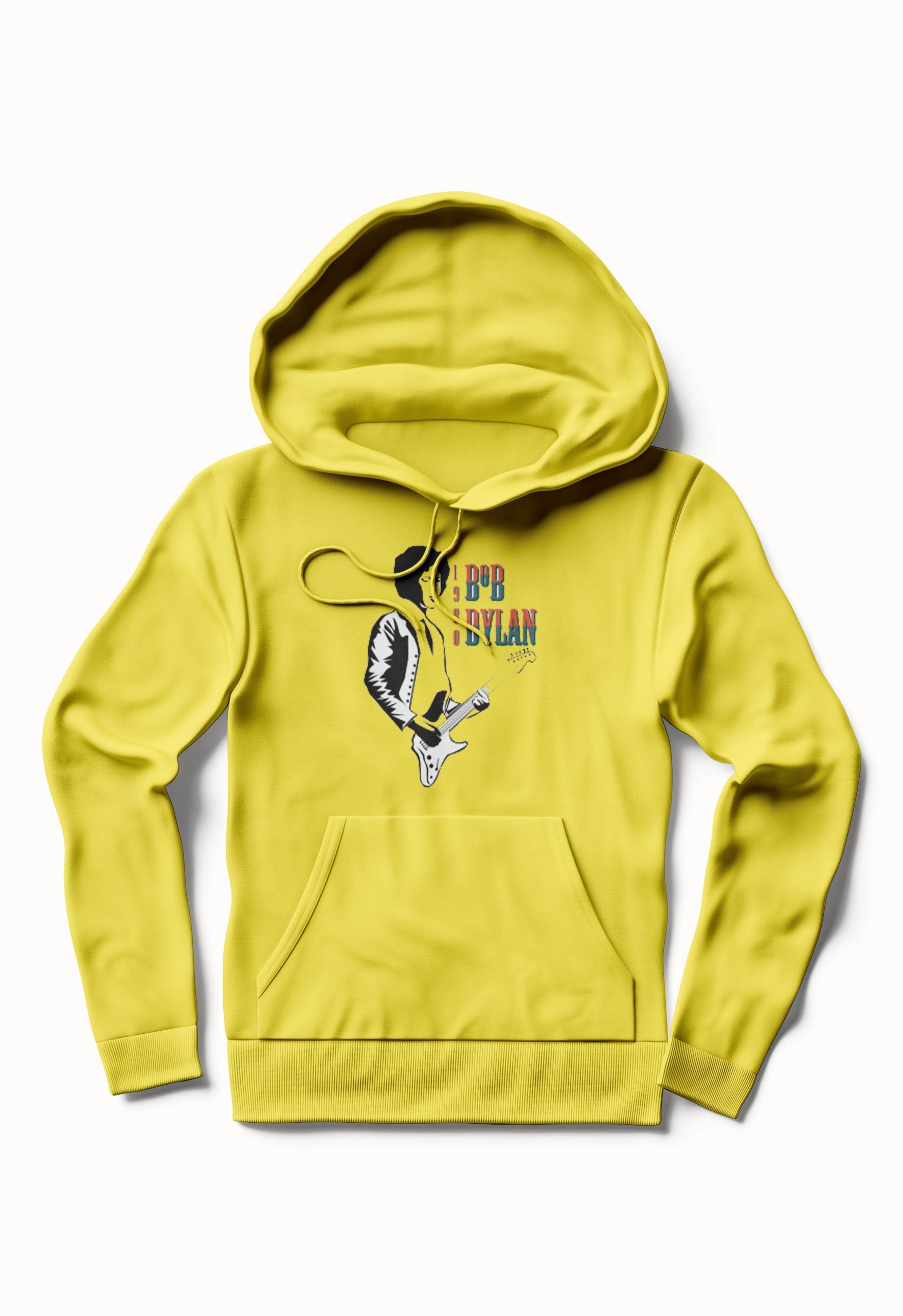 BOB DYLAN IN 1980 LINE ART DESIGN Yellow Hoodie T-Shirts, Sweatshirt | CoreVibeTees.com