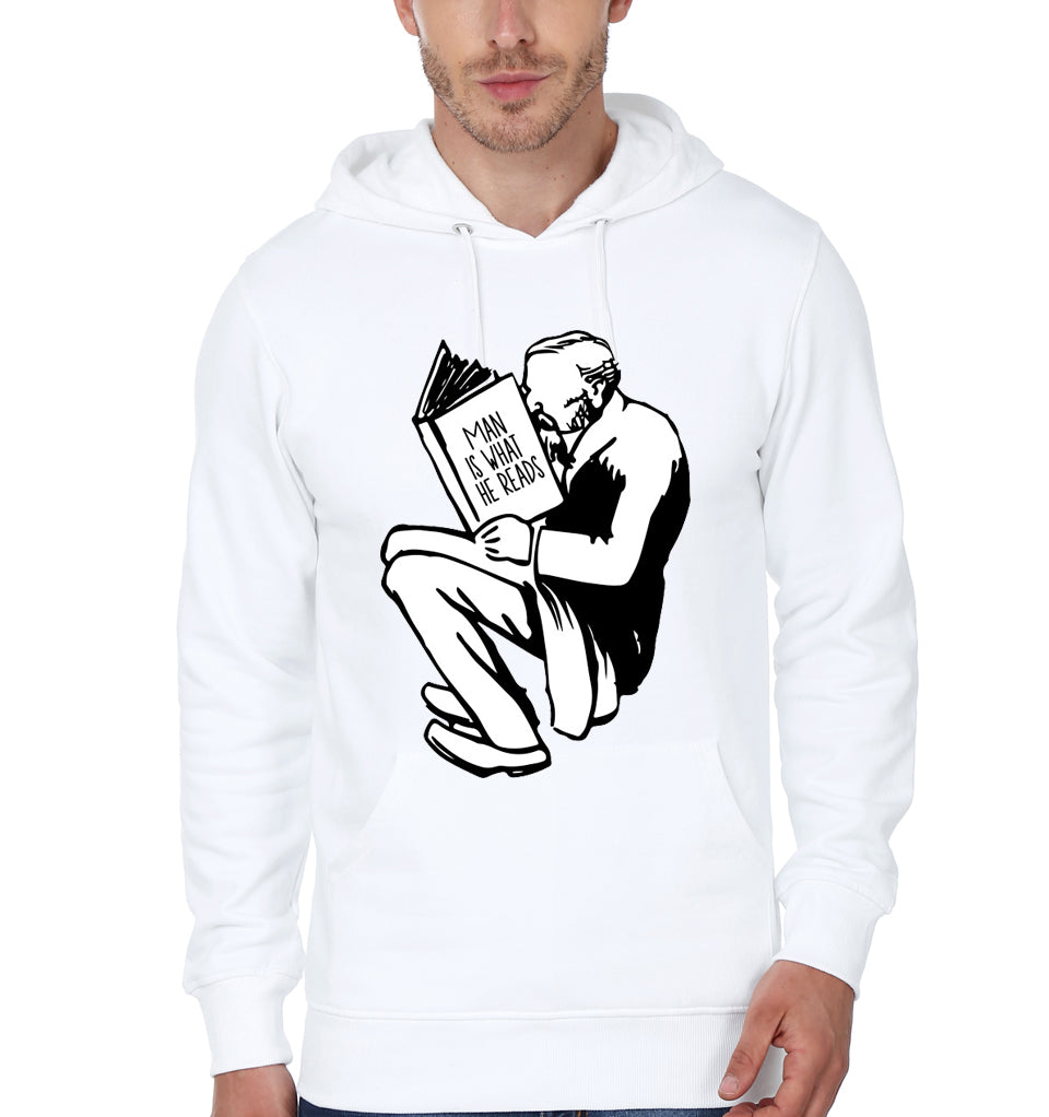 Man Is What He Readsâ€™ Education For All White Hoodie T-Shirts, Sweatshirt | CoreVibeTees.com