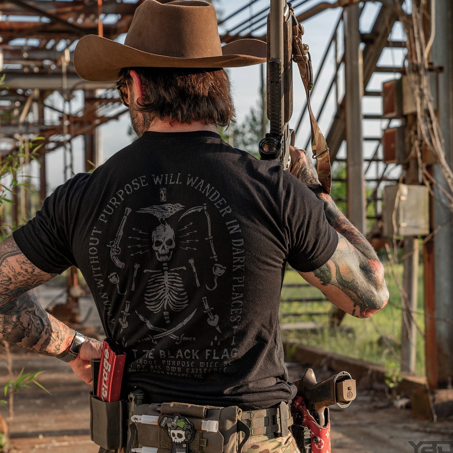 Hoist the Black Flag Skull & Bones Men's T-Shirt Hoodie, Sweatshirt | CoreVibeTees.com (Image 3)